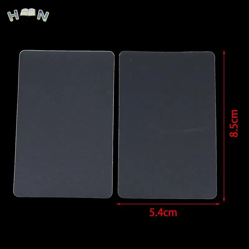 Hot sale 10Pcs Pvc Blank Transparent Business Card Plastic Waterproof Without Printing For Handwriting School Office Supplies