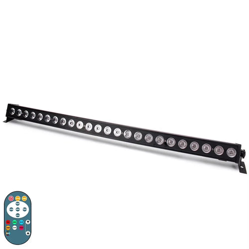 Yiflamefly 60W LED-Wandfluter mit Fernbedienung, 24 LEDs, RGB-Waschlichtleiste für KTV, Konzert, Gebäude, Hochzeit, Party
