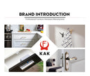 KAK 3.5" Digital Door Peephole Camera Electronic Door Viewer Bell 120 Degree Wide Angle HD Screen Home Security System Hardware