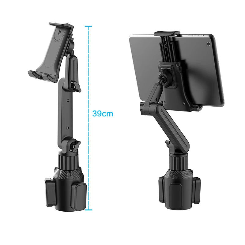 Cup Holder Tablet Mount, Tablet Car Cradle Holder Made Compatible for 2022 iPad Pro New Air iPad Mini Samsung Galaxy Tab S8 S7