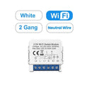 AVATTO Tuya WiFi 1/2/3/4 Gang Mini Smart Switch DIY Light Switches Module 2-Way Control Works With Smart Alexa Alice Google Home