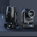 Yiflamefly 2 Stück 450W Moving Head Light RGBW DMX Bühnenlicht DMX-gesteuert Sound Activated Play DJ Light für Hochzeit Party Musik
