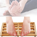 3/5 Rows Relieve Body Stress Muscle Massager Reflexology Wooden Foot Massager 3D Shiatsu Roller Massage Feet Care Foot Spa