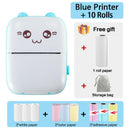 Mini Thermal Printer Wireless BT 200dpi Label Photo Memo Wrong Question Printing Tag Bluetooth Printer USB Cable Portable