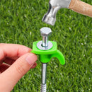 10/2pcs Metal Tent Spikes Camping Pegs Drill in Ground Anchors Heavy Duty Spiral Screw with Hex Socket Stakes Camping Stakes