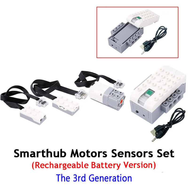 WeDo 3.0 Power Functions Electric Motors Tilt / Motion Sensor Electric Hub fit 45300 45302 WeD 2.0 Core Set Building Toys