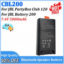 CBL200 7.4V 5000mAh 37Wh Replacement Bluetooth Speaker Battery for JBL Battery 200 for JBL PartyBox Club 120 Portable Speaker
