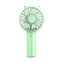 USB Handheld Mini Fan USB Rechargeable Cooling Fans Cute Portable Night Light Summer Small Pocket Fan Cartoon Mute Fans