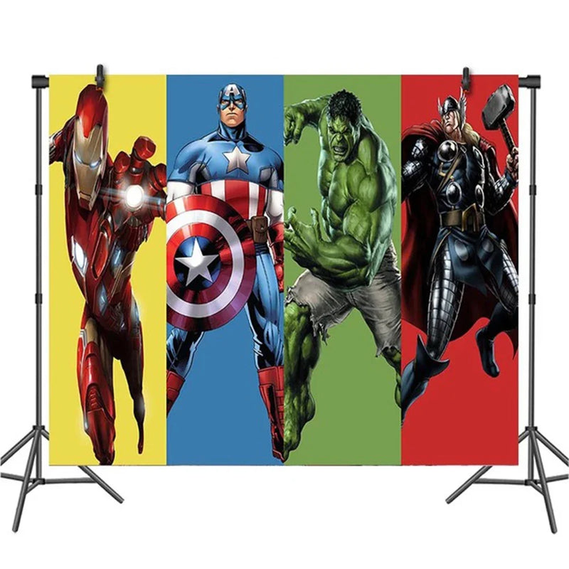 Super Hero Avengers Alliance Kid Favorite Theme Decor Birthday Banner Tablecover Plates Napkin Boy Girl Baby Shower Supplies