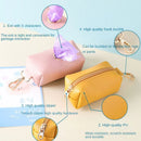 Leather Dog Poop Bag Holder Dog Waste Bag Dispenser with Metal Clip for Leash Belt Portable Leather Doggy Poop Bags Holder