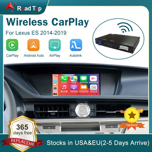 Wireless CarPlay for Lexus ES 2014-2019, with Android Auto Mirror Link AirPlay Car Play Functions