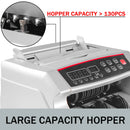 SucceBuy 1000Pcs/Min Money Counter Business Cash Register Euros Bills Fake Banknote Detector by UV & MG Function for Banks Shops