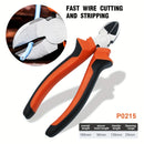 3 Piece Pliers Set - Professional Grade Pliers includes 8”Long Nose Plier,8”Diagonal Cutting Plier,8”Combination Plier Steel