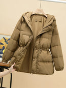New Women Down Jacket Casual Style Autumn Winter White Duck Down Coats And Parkas Female Outwear