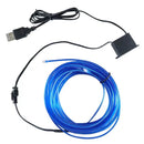 3M Car Interior Led Decorative Lamp EL Wiring Neon Strip For Auto DIY Flexible Ambient Light Party Atmosphere Diode