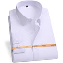2025 New Bamboo Fiber Men's Long Sleeve Shirt Business Banquet Formal Social Comfortable Black Shirt Super Large 5XL 6XL 7XL 8XL