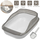 Cat Litter Box Pet Sandbox 36*51*17cm Cat Toilet for Pet Anti-Splash Cats Toilet Home Pets Supplies Sandbox Semi-enclose