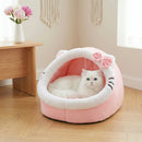 Cute And Soft Cat House Super Cat Bed Warm Deep Sleep Comfort  Cat Bed Pets Tent Cozy Cave Nest Small Dog Mat Bag