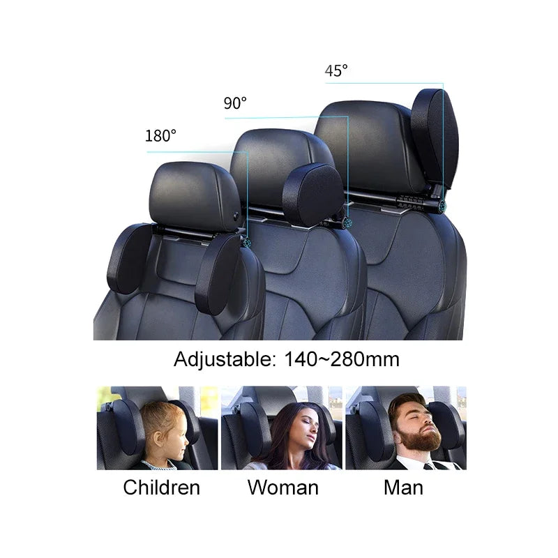 Adjustable Car Seat Headrest Car Side Pillow Children's Car Seat Headrest Assists With Head And Neck Rest