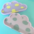 Home Crafts Cloud Coasters Silikonformen für DIY handgemachte Gipsbeton Ton Untersetzer Harzform Zementschale Herstellung Zubehör