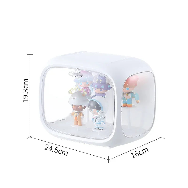 Blind Box Storage Box Pop Mart Transparent Acrylic Display Stand PopMart Hand-Made Lego Space Capsule Frame Cabinet