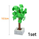 Trees Building Blocks City MOC Pine Tree Plant Set Spruce Farm Street Scene Garden View Assembly 3778 Bricks Educational Kid Toy