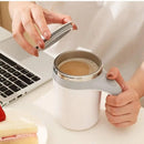 Tragbarer Kaffeetasse aus Edelstahl zum Aufbrühen, wiederverwendbarer elektrischer Rotations-Mischbecher, automatisches magnetisches Rühren