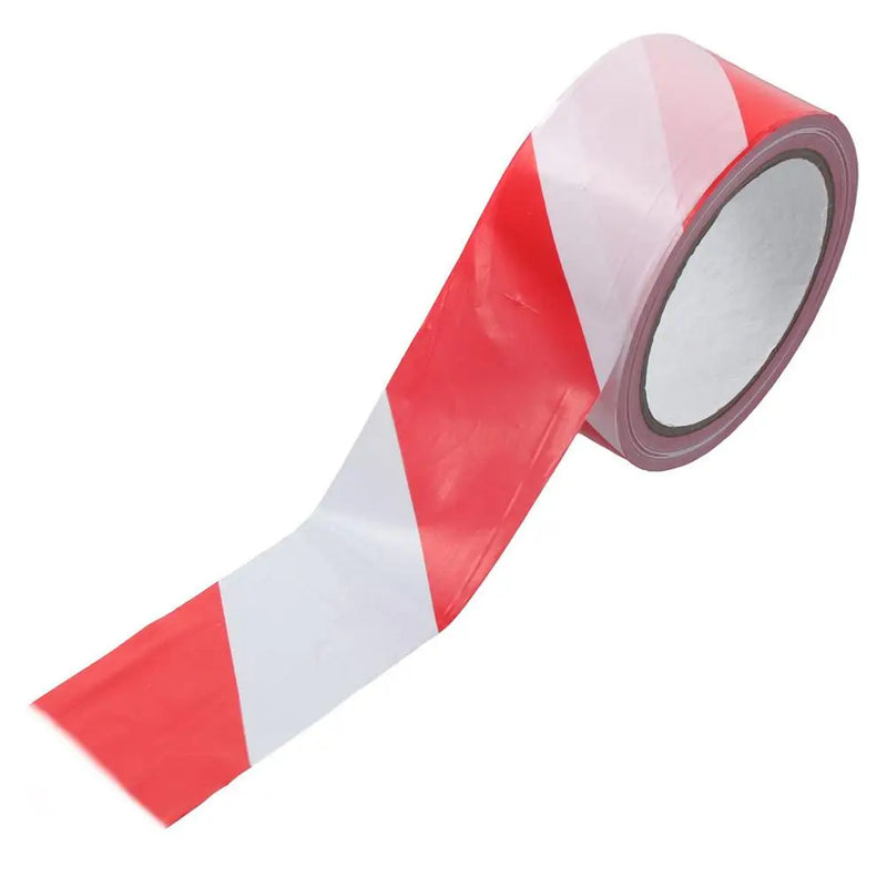 Red White Barricade Tape Caution Tape, 2x 40Inch Non-Adhesive Safety Warning Tape Construction Barrier Tape Red Flagging Tape