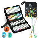 Ohuhu Nahuku Direct-ink Acrylic Markers Acrylic Paint Markers Direct Liquid Flexible Brush Tip High Opacity Paint Pens Lightfast