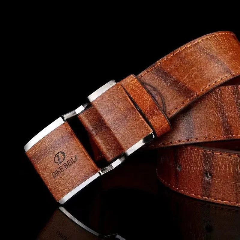 New men's belt korean fashion smooth buckle business casual belt fashion young men's trouser designer luxury brand belts