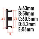 4PCS/lot 63MM Plastic No Logo Wheel Hub Cover Auto Car Wheel Center Hub Cap Stylish Hard Wearing Replacement Dust Cover