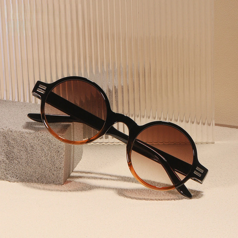 2023 Women Small Round Sunglasses Eyewear Driver Goggles Retro Vintage Sexy Pink Sun glasses Frame Cycling Eyeglasses shade