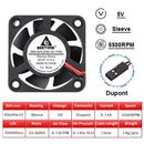 2PCS GDSTIME 40MM Cooler DC 5V 12V 24V 40x40x10mm Dual Ball Mini Cooling Fan 4010 Axial Fan 40MM for 3D Printer,DVR,NAS Cooling