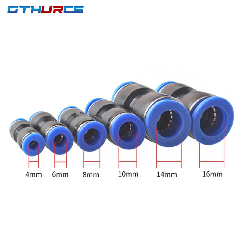 Pneumatic Fitting Pipe Connector Tube Air Quick Fittings Water Push In Hose Plastic Connectors PU PY 4mm 6mm 8mm 10mm 12mm 14mm