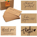 50Pcs Kraft Thank You Cards Small Business Supplies for Boutique Shops Thank You For Shopping Cards