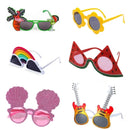 Strandsonnenbrillen Partygeschenk Flamingo Partybrille Hawaii Party Sonnenbrille Strandbrille Lustige Brille Fotobrille