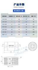 1/8" 1/4" 3/8" 1/2" 3/4" 1" 1-1/2" BSP Female 304 Stainless Steel Check Valve One Way Non-retrun Steam Water Oil 200C 80 Bar