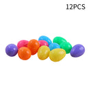 12PCS Outdoor Easter Decorative DIY Plastic Egg Funny Conveneint for Home Birthday Party Kids Decorations Toys Gifts