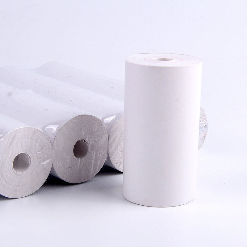 3/5/10 Rolls White Thermal Papers 57*25mm for Mini Portable Printing Papers for Bluetooth Wireless Printer.