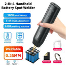 Handheld Spot Welding Machine Nickel Sheet 80 Gear Adjustable Electric Welding  LCD Screen Display for 18650 Lithium Battery