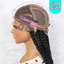 36 inches Synthetic Lace Front Wig Braided Wigs Braid African With Baby Hair Braids Wigs Full Lace Braided Wigs