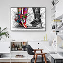 Graffiti Tide Brand Sneakers Poster Print Wall Art Canvas Painting Modern Pop Art Home Decorative Painting For Living Room Decor