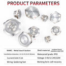 12/16/19/22/25mm Bi/tri-colour RGB Short Stroke Mini Waterproof Metal Push Button Switch Power Led Light Momentary 5/12/24V 1NO