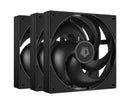 ID-COOLING 120/140mm Black Case Fan Silence PC Fan Daisy Chain Connector Computer Fans for Radiator/CPU Air Cooler/Computer Case