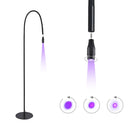 5W/10W UVLED Curing Lamp With Foot Switch Adjustable Focus Floor Lamp Grafting Eyelash Glue Fast Drying Purple Light Beauty Tool
