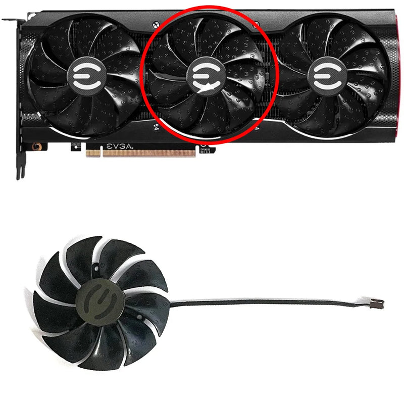 88mm 4-pin PLD09220S12H for EVGA RTX 3090 3080TI 3080 3070 3060TI XC3 Ultra/(Black) Gaming Graphics Card Cooling Fan GPU Cooler