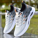 Summer Men's Shoes Ice Silk Mesh Breathable Casual Running Sports Shoes Trendy Student Anti-odor Rubber Upper Material