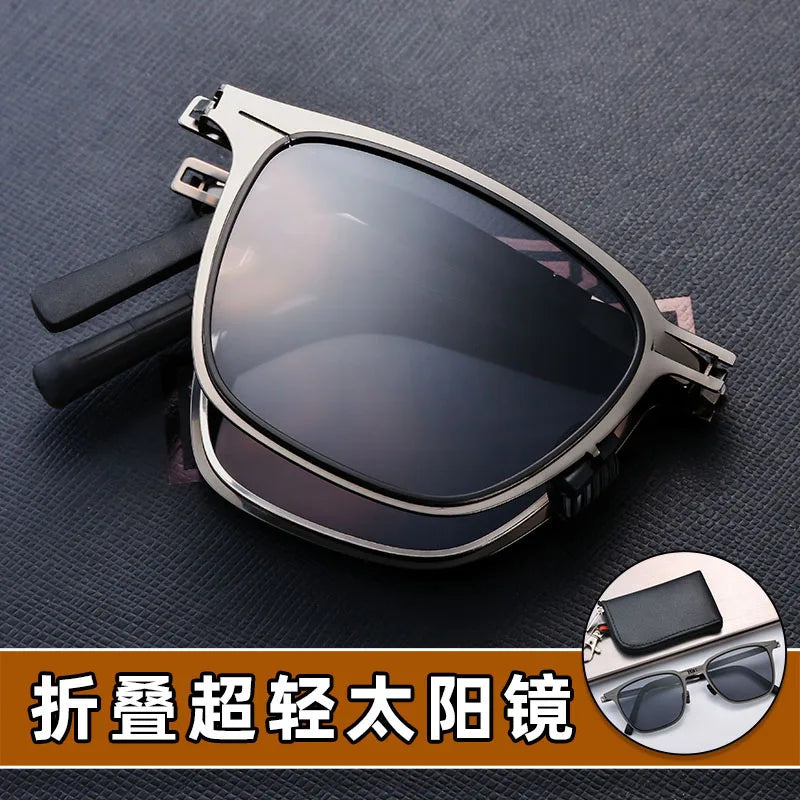 New folding HD portable sunglasses Drivers driving fishing outdoor climbing sunglasses trendy