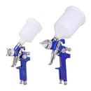 2 Pcs/Set HVLP Paint Sprayer Set, 0.8MM & 1.4MM Nozzle Professional Air Gravity Feed Spray Gun Kit for Car Furniture Painting
