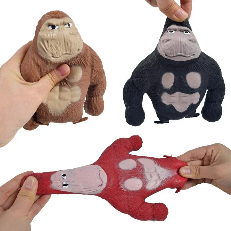 Big Giant Spongy Squishy Fidget Orangutan TT Influencer Elastic Monkey Antistress Toy for Adult and Children Soft Fun Gift